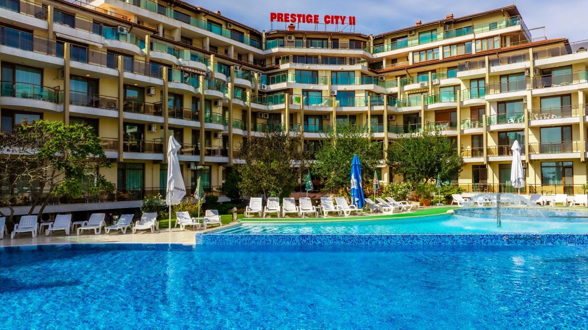 Aparthotel Hotel Prestige City II Приморско Экстерьер фото