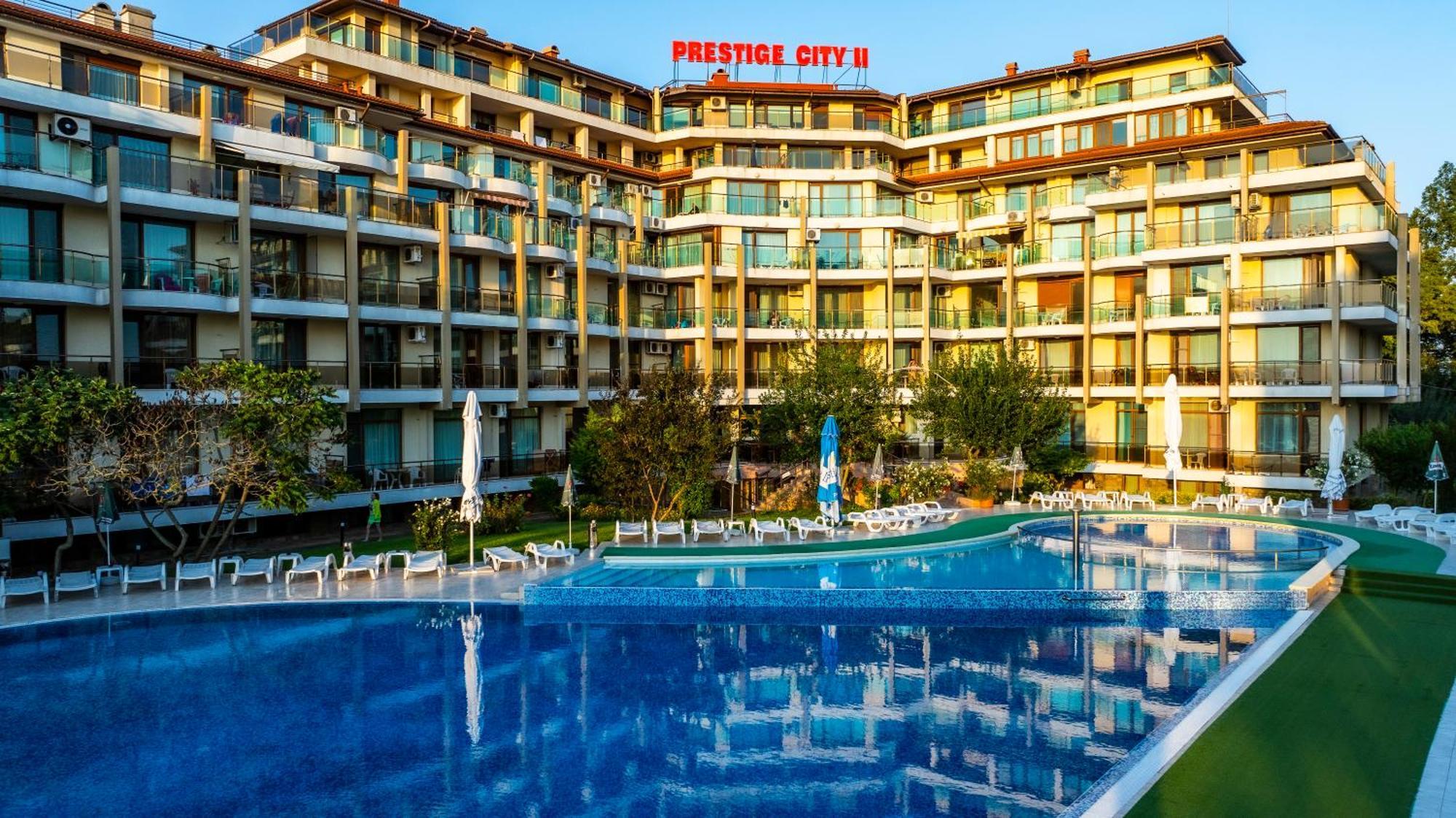 Aparthotel Hotel Prestige City II Приморско Экстерьер фото